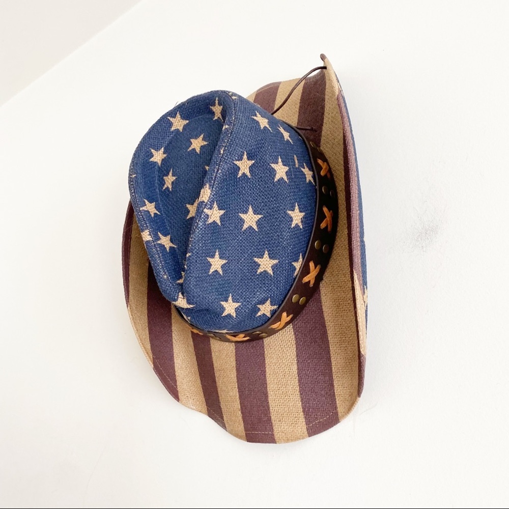 UO CODY JAMES AMERICAN FLAG STRAW COWBOY HAT